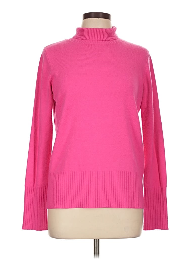 Pre-owned French Connection Turtleneck Sweater In Pink
