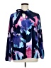 C. Wonder Color Block Blue Long Sleeve Blouse Size 1X - photo 1