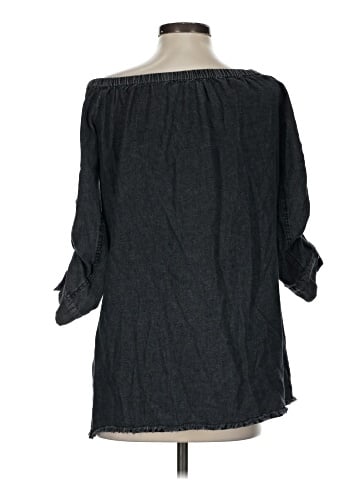 Paper Crane 3/4 Sleeve Button-Down Shirt (view 2)