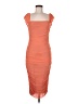 Unbranded 100% Polyester Orange Cocktail Dress Size M - photo 1
