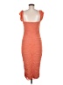 Unbranded 100% Polyester Orange Cocktail Dress Size M - photo 2