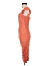 Unbranded 100% Polyester Orange Cocktail Dress Size M - photo 5
