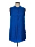Vince Camuto 100% Polyester Blue Sleeveless Blouse Size L - photo 1