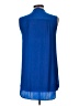 Vince Camuto 100% Polyester Blue Sleeveless Blouse Size L - photo 2