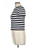 Bailey 44 Stripes Ivory Short Sleeve Turtleneck Size M - photo 5