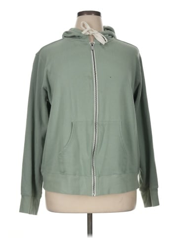 Peace Love World Zip Up Hoodie (view 1)