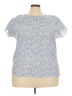Assorted Brands Blue Short Sleeve Blouse Size 3X (estimated) - photo 1