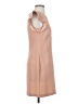 Ann Taylor 100% Polyester Solid Tan Casual Dress Size 0 - photo 4