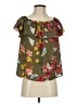 Maeve 100% Polyester Green Short Sleeve Blouse Size S - photo 1