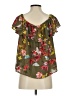 Maeve 100% Polyester Green Short Sleeve Blouse Size S - photo 2