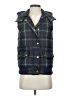 J.Crew 100% Polyester Plaid Blue Vest Size XS - photo 1
