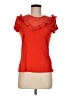 Hallhuber Red Orange Short Sleeve Top Size M - photo 1