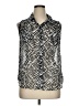 AB Studio 100% Polyester Silver Sleeveless Blouse Size XL - photo 1