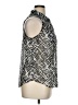 AB Studio 100% Polyester Silver Sleeveless Blouse Size XL - photo 4