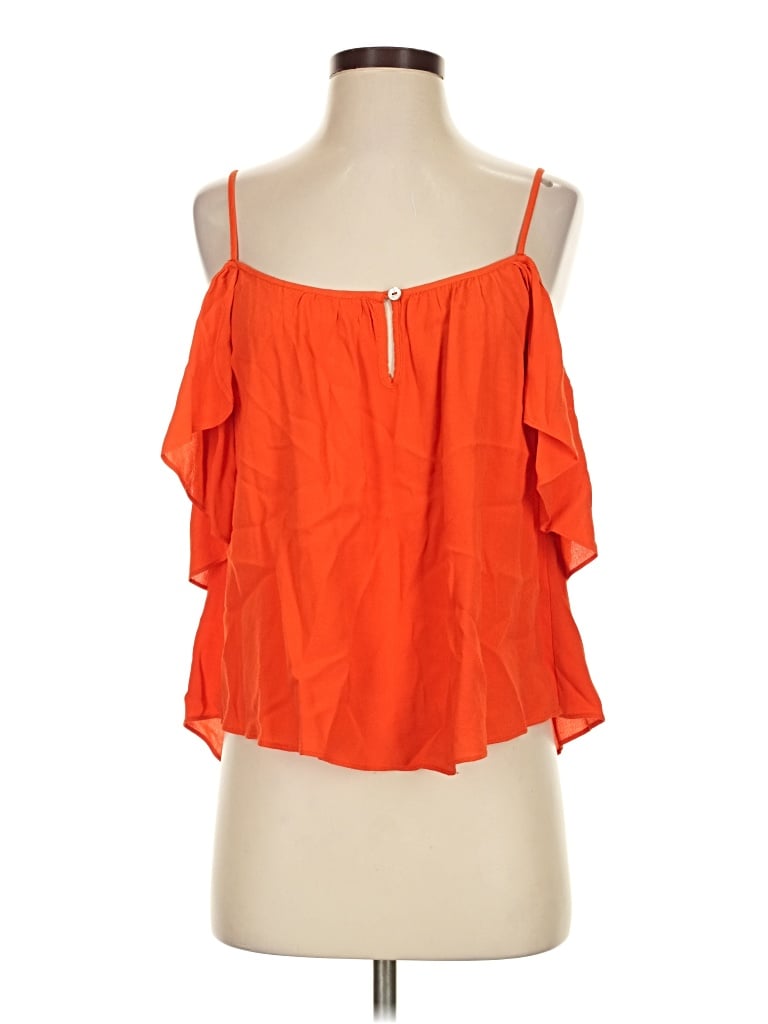 Pre-owned Lovers & Friends Sleeveless Blouse In Orange