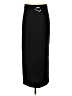 MNG Solid Black Formal Skirt Size 2 - photo 1
