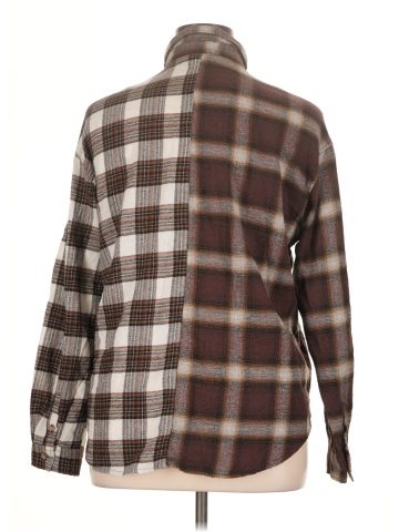 Just Polly Long Sleeve Button-Down Shirt (view 2)