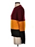 Shein 100% Acrylic Color Block Burgundy Pullover Sweater Size 4 - photo 5