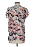 Gap 100% Polyester Gray Short Sleeve Blouse Size XS - photo 2