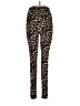 Daisy Animal Print Black Leggings Size L - photo 1