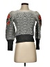 By Anthropologie Floral Animal Print Zebra Print Leopard Print Gray Pullover Sweater Size S - photo 1