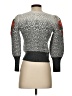 By Anthropologie Floral Animal Print Zebra Print Leopard Print Gray Pullover Sweater Size S - photo 2