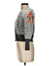 By Anthropologie Floral Animal Print Zebra Print Leopard Print Gray Pullover Sweater Size S - photo 5