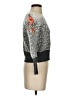 By Anthropologie Floral Animal Print Zebra Print Leopard Print Gray Pullover Sweater Size S - photo 4
