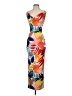 Olive Tree Tropical Orange Casual Dress Size XXS (estimated) - photo 1