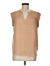 Maison d' Amelie 100% Polyester Tan Short Sleeve Blouse Size M - photo 1