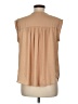 Maison d' Amelie 100% Polyester Tan Short Sleeve Blouse Size M - photo 2