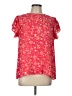DR2 100% Polyester Red Short Sleeve Blouse Size L - photo 1