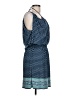Max Studio Print Blue Casual Dress Size L - photo 4