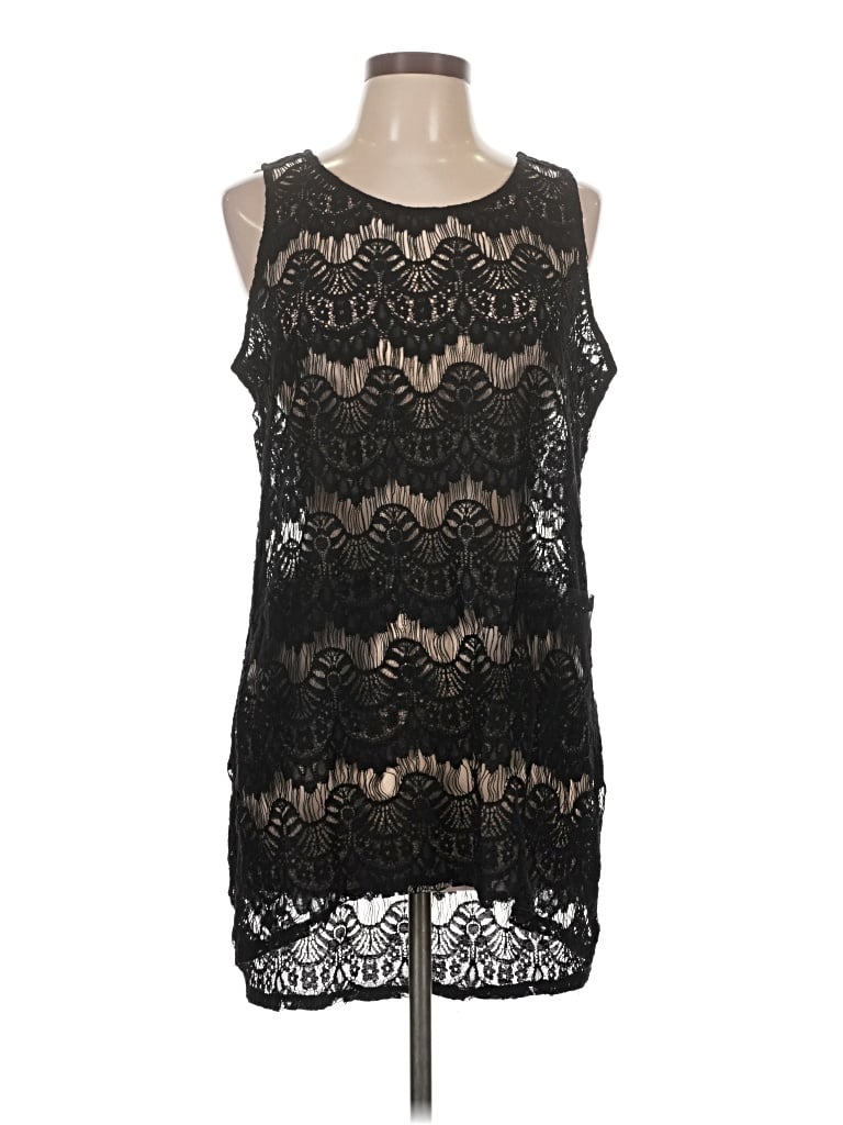Pre-owned Apt. 9 Sleeveless Blouse In Black
