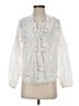 Assorted Brands 100% Cotton Ivory Long Sleeve Blouse Size XS - photo 1