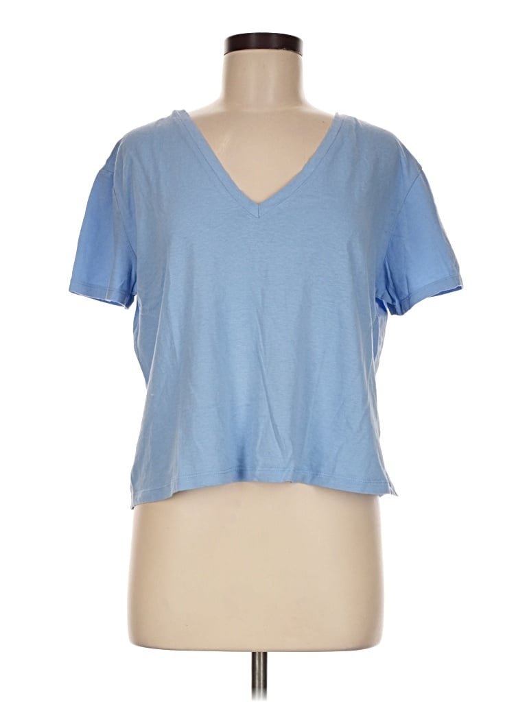 Pre-owned Zara Short Sleeve T-shirt In Blue