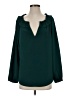 J.Crew 100% Polyester Green Long Sleeve Blouse Size S - photo 1