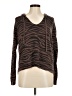 Olivaceous Animal Print Brown Pullover Sweater Size M - photo 1