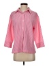 White Stag Checkered-gingham Pink 3/4 Sleeve Blouse Size S - photo 1