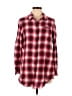 Boston Traders Plaid Red Long Sleeve Button-Down Shirt Size M - photo 1