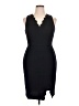 Donna Morgan Black Cocktail Dress Size 14 - photo 1