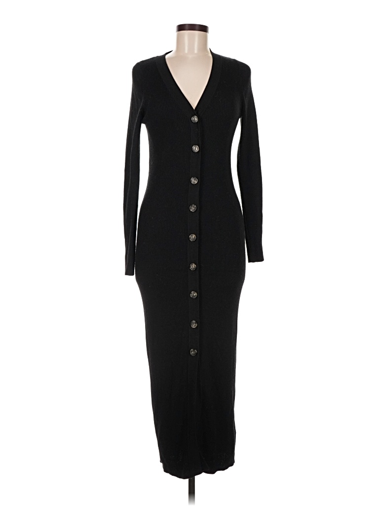 Pre-owned H&m Cardigan Sweater In Black