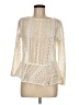 Blue Tassel Ivory Long Sleeve Blouse Size M - photo 1