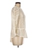 Blue Tassel Ivory Long Sleeve Blouse Size M - photo 4