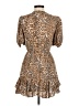 Olivaceous Animal Print Brown Cocktail Dress Size M - photo 2