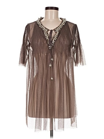 Hemant & Nandita Short Sleeve Blouse (view 1)