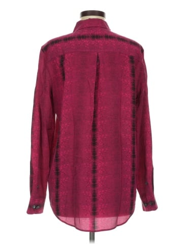 Equipment Long Sleeve Silk Top (view 2)