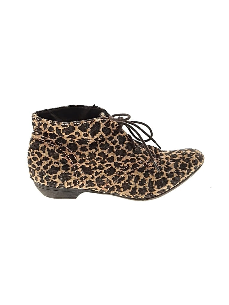 Pre-owned Assorted Brands Ankle Boots In Tan