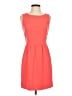 J.Crew 100% Polyester Solid Orange Casual Dress Size 0 - photo 1