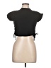 PrettyLittleThing Black Short Sleeve Turtleneck Size 10 - photo 1